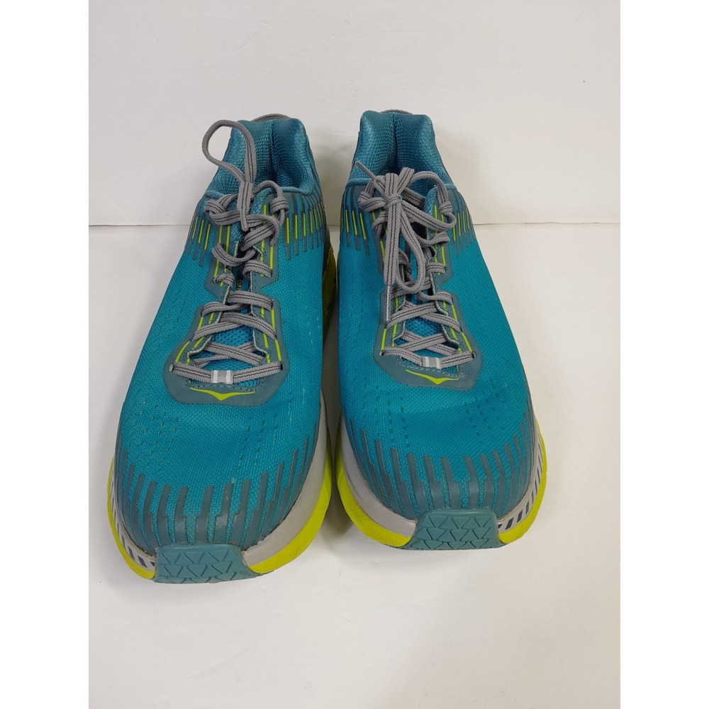 Hoka One One Clifton 5 Blue/Yellow Running Shoes Mens Size 11.5 - Picture 3 of 13